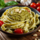 Pasta with pesto