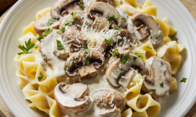 Creamy mushroom pasta